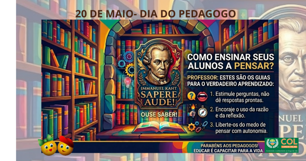 Dia do Pedagogo — Sapere Aude na Prática: O Grande Desafio da Educação Contemporânea.